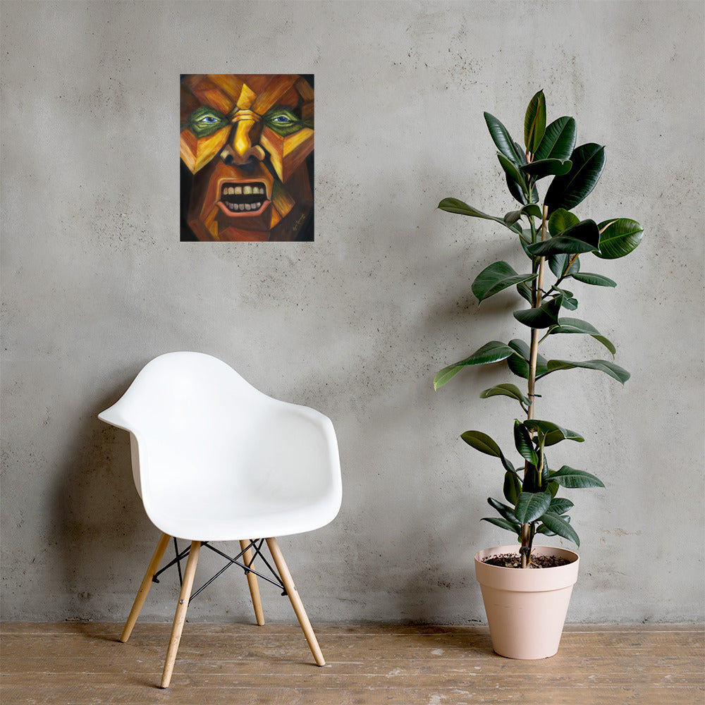 Fine art giclee archival print of "Wrath" oil painting by artist Alyssa Ravenwood