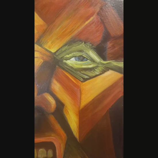 Video of Alyssa Ravenwood creating the oil painting "Wrath"